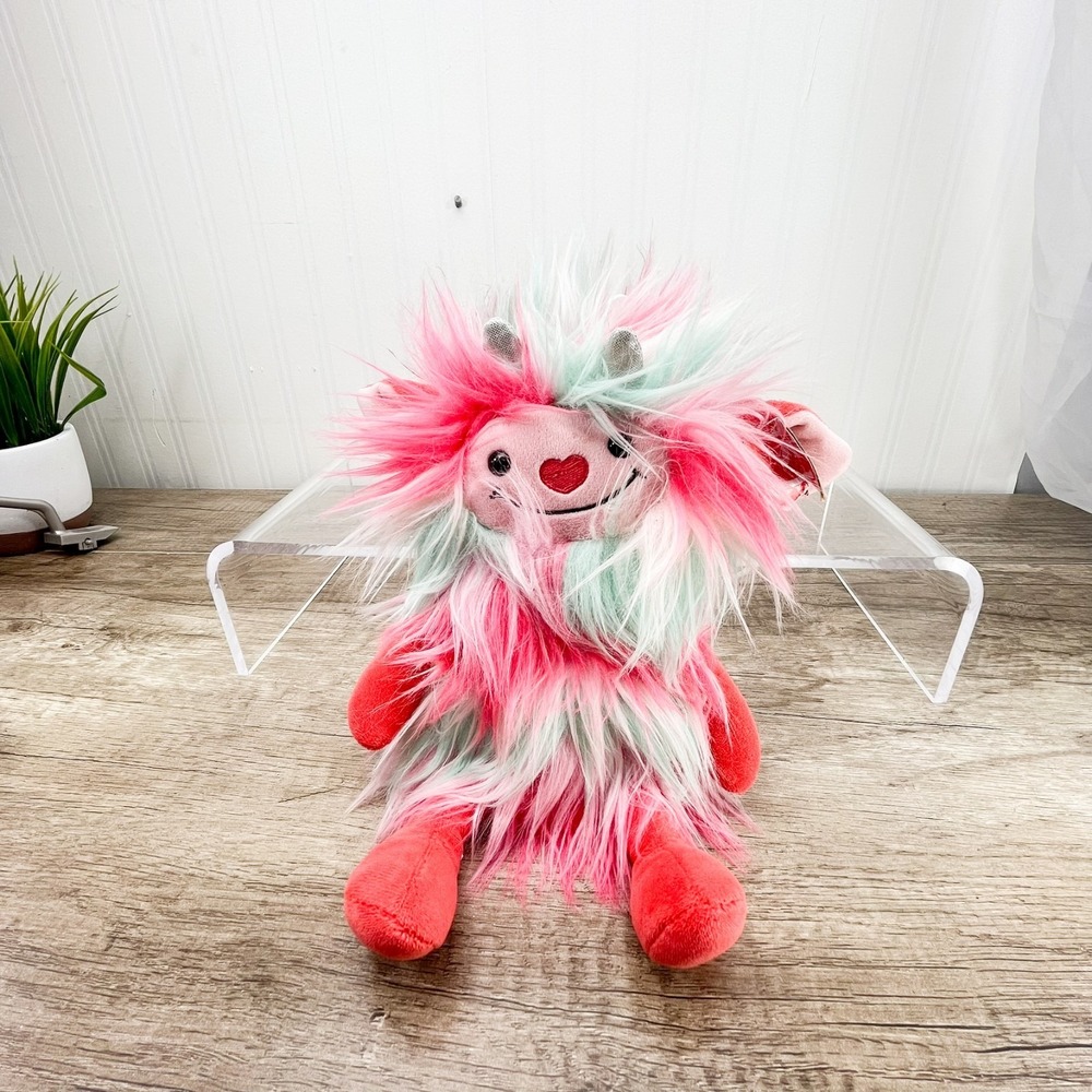 Aurora Valentine Luv Monsters BUGMOO 11" Fuzzy‎ Plush Stuffed Animal NWT